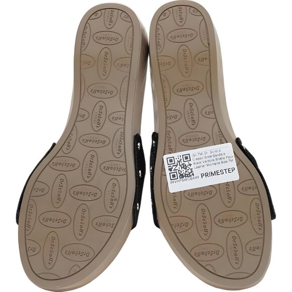 Dr. Scholl's Classic Ventura Slide Sandals Black Faux Leather Women's US 7M - Picture 6 of 6